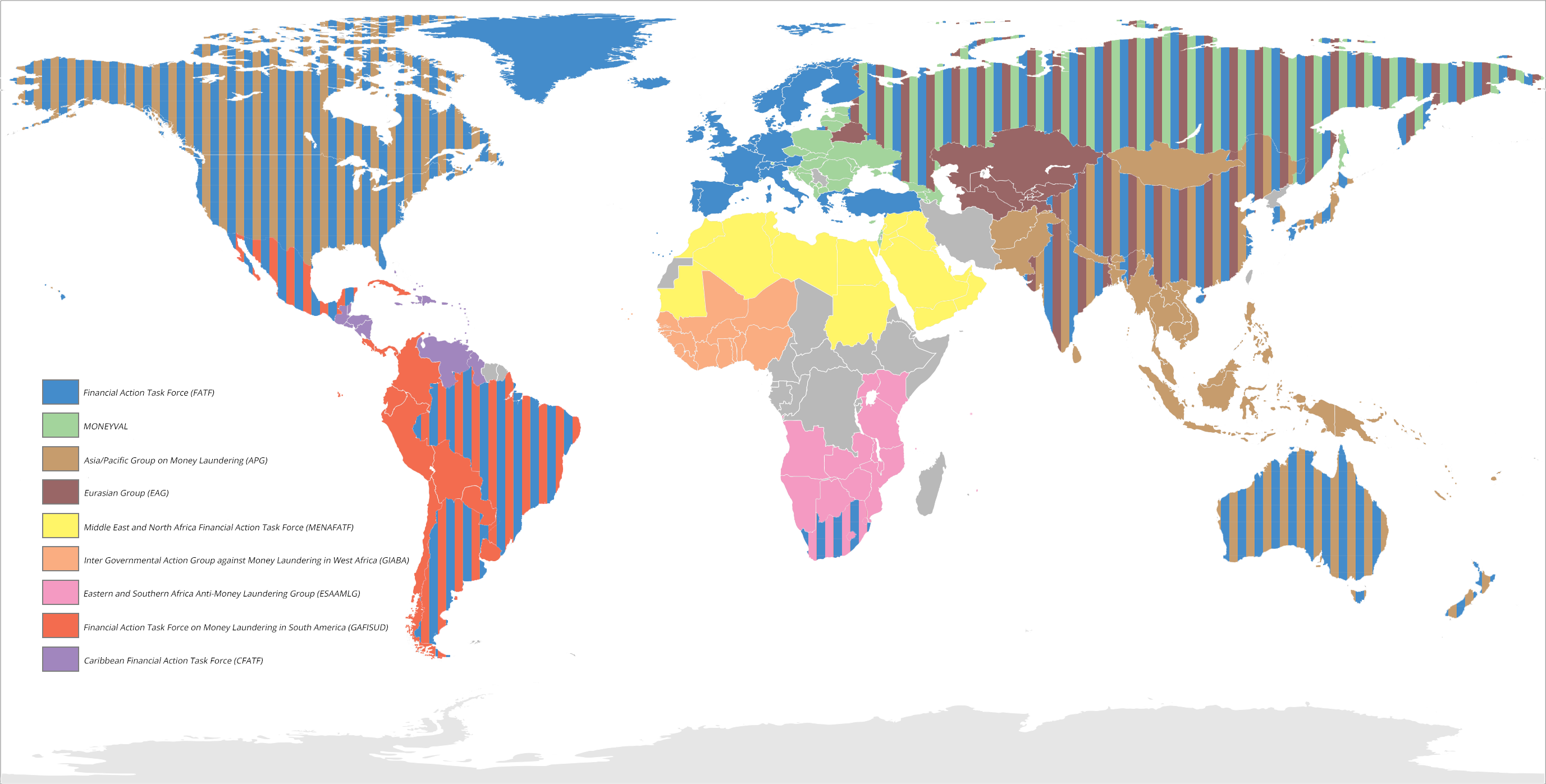 FATF FSRBs map